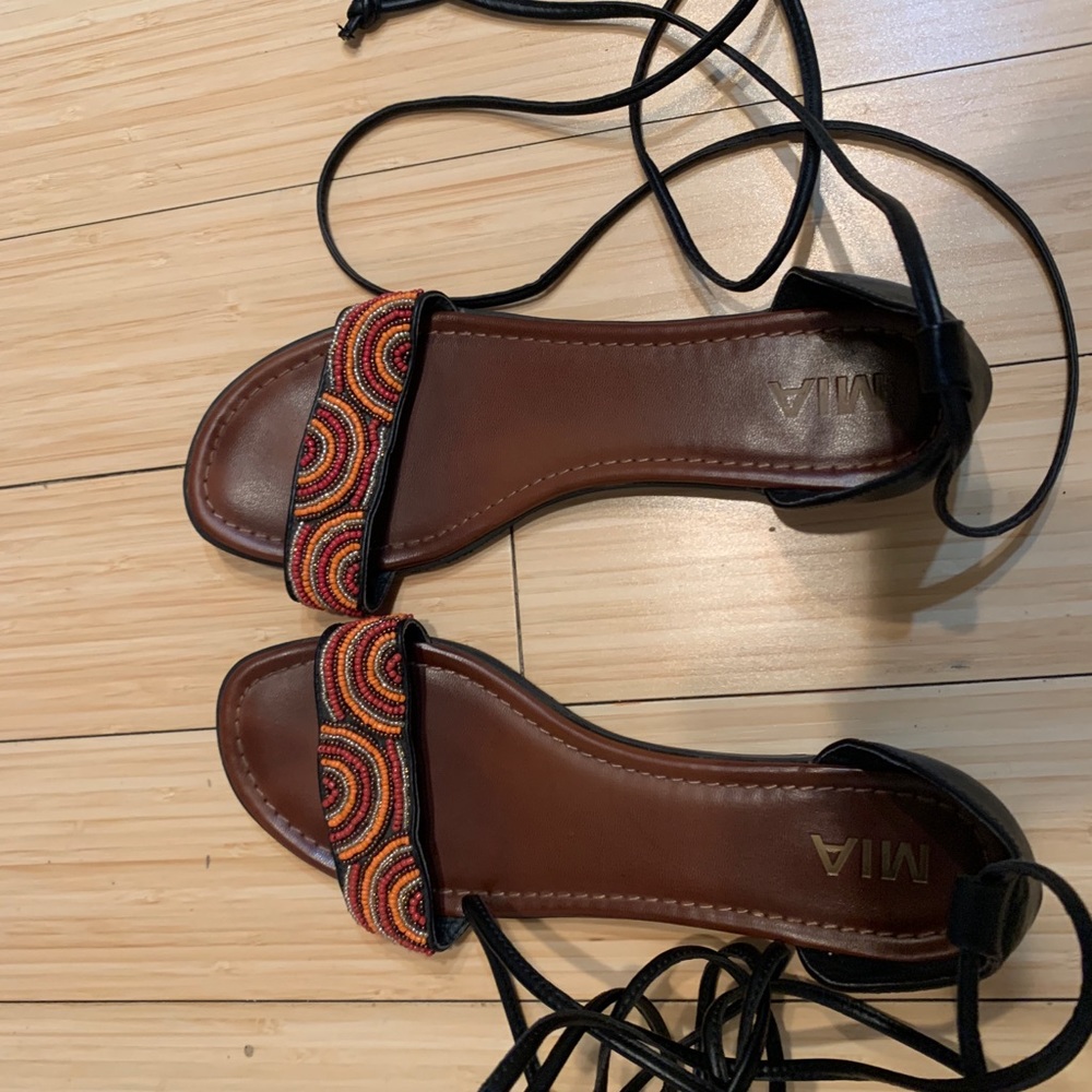 Summer beaded sandals